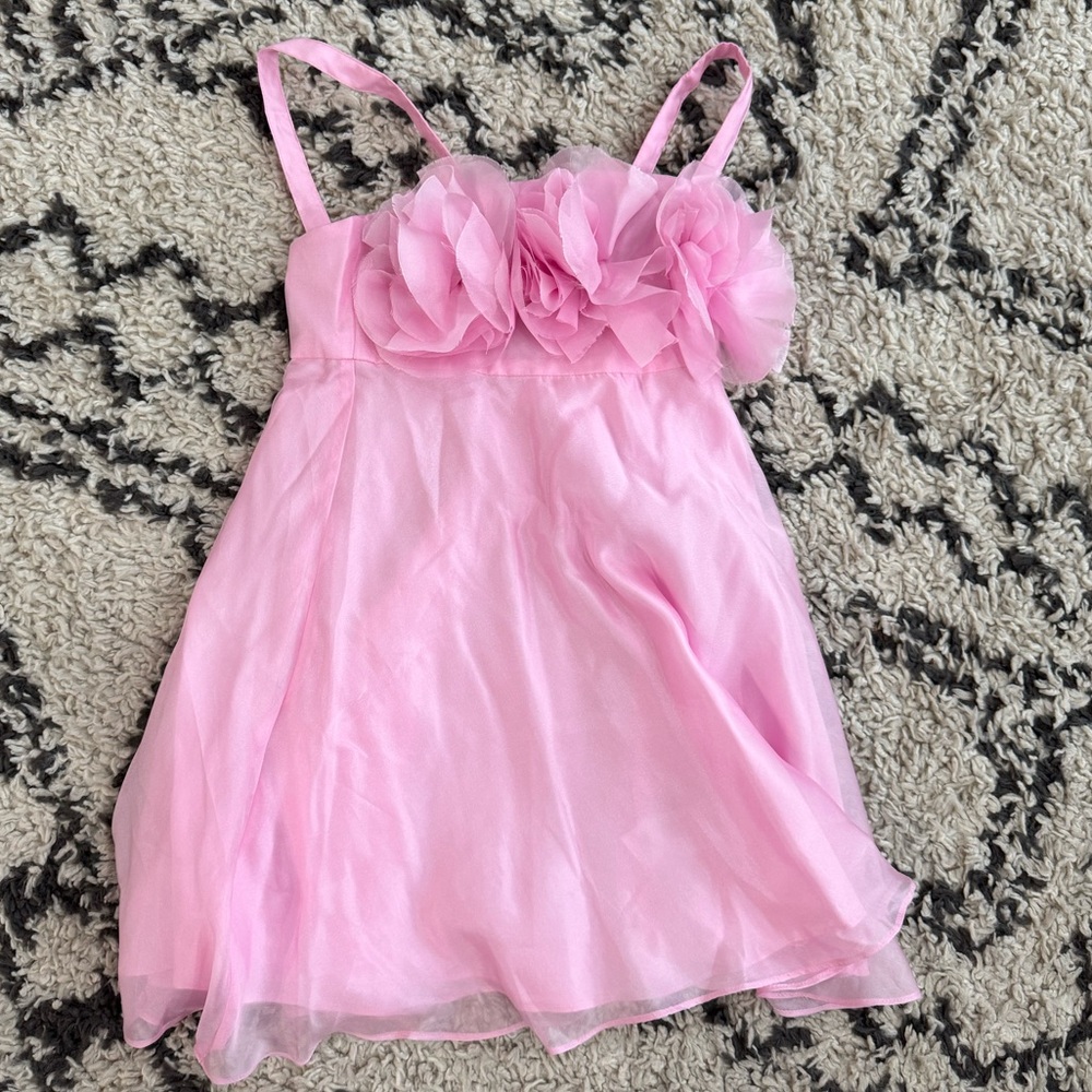 Bardot Junior Pink Fleurette mini dress